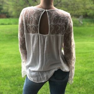 white blouse top
